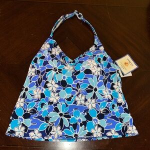 NWT LL Bean 18 Halter Style Bathing Suit Top